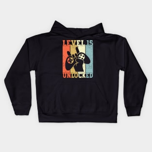 Level 15 Unlocked Video Gamer 15 Years Old 15th Birthday Level Unlocked Kids Hoodie